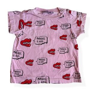 Fresh Dinosaurs Pink Graphic Tee 18M